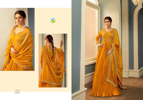  Vinay Tumbaa Tamanna Georgette Designer Gown With Dupatta Collection